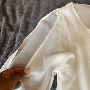 Layered Off-White Mini Dress